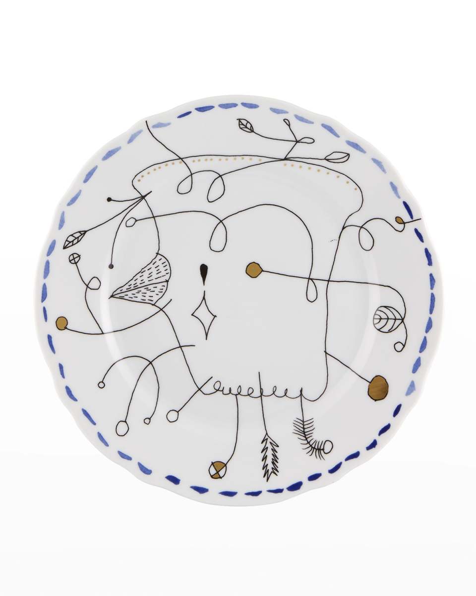 Folkifunki Dessert/Salad Plates, Set of 4